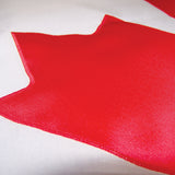 Close up on an applique Canada flag.