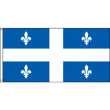 Quebec flag with grommets.