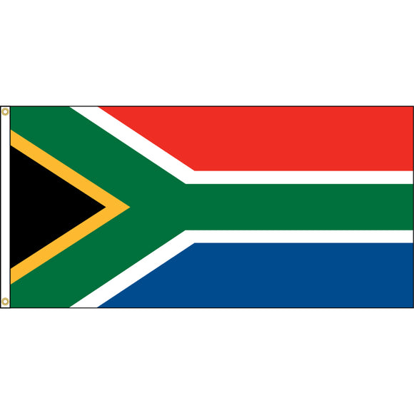 South Africa Flag with header and grommets.