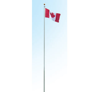Sectional 24' Aluminum Flag Pole with Truck