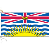 British Columbia flag with rope and toggle