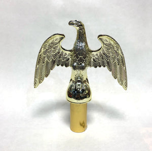 Eagle finial in a gold finish.