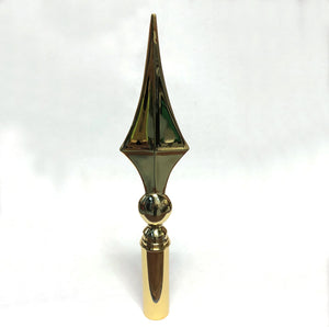 Flags Unlimited Brass Spear Finial in gold.