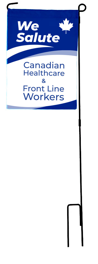 We Salute Healthcare/Frontline Workers Garden Flag