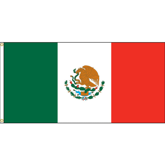 Mexican flag with grommets