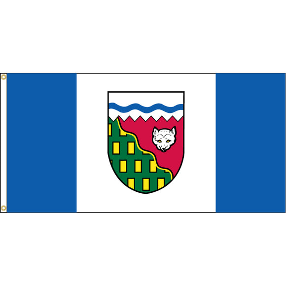 Northwest Territories Flag with grommets.