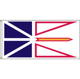 Newfoundland flag with two brass grommets.
