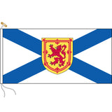Nova Scotia flag with rope and toggle.