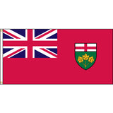 Ontario flag with grommets.