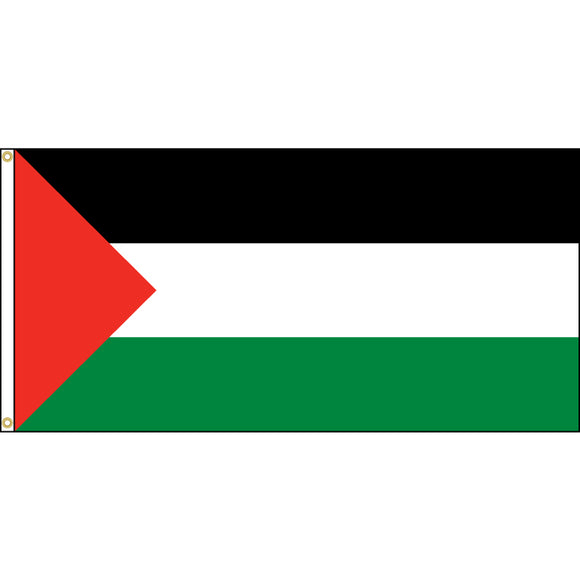 Palestine Flag with header and grommets.