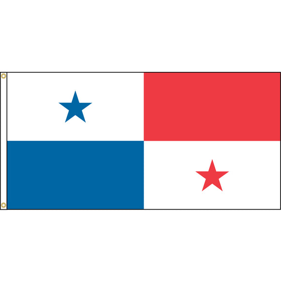 Panama Flag with header and grommets.