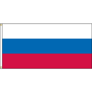 Russia Flag with header and grommets.