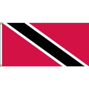 Trinidad and Tobago Flag with header and grommets.