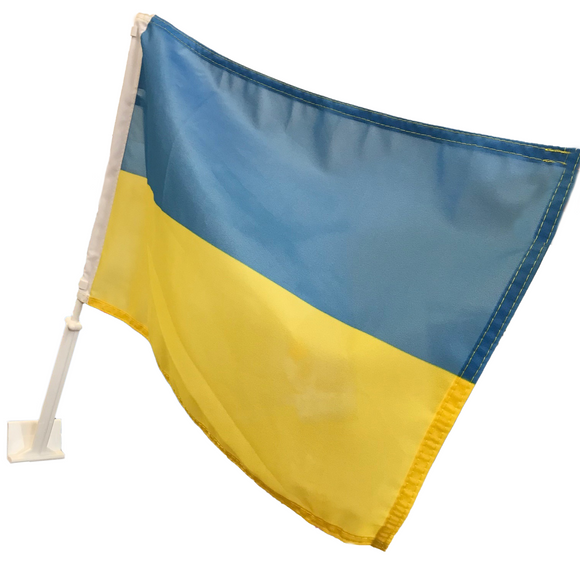 Ukraine Car Window Flag