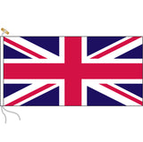 Union Jack with rope and toggle.