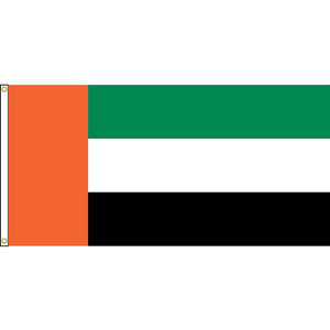 United Arab Emirates Flag with header and grommets.